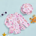 Summer Baby Girls Beacwear Princess Toddler Infant Rash Guar
