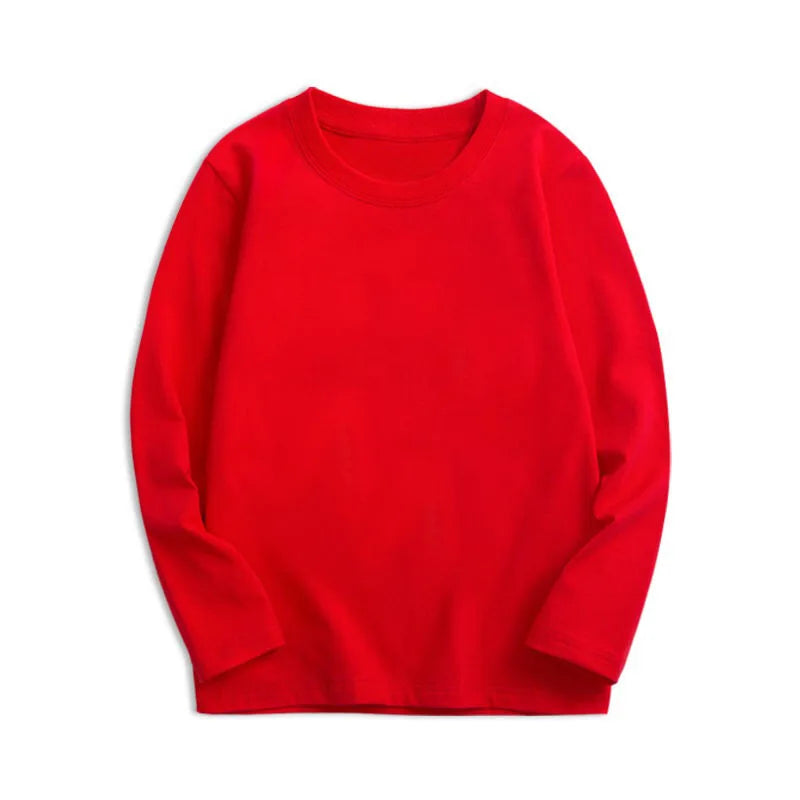 7 Colors Spring Long Sleeve Tees Children's T-shirt Cotton S