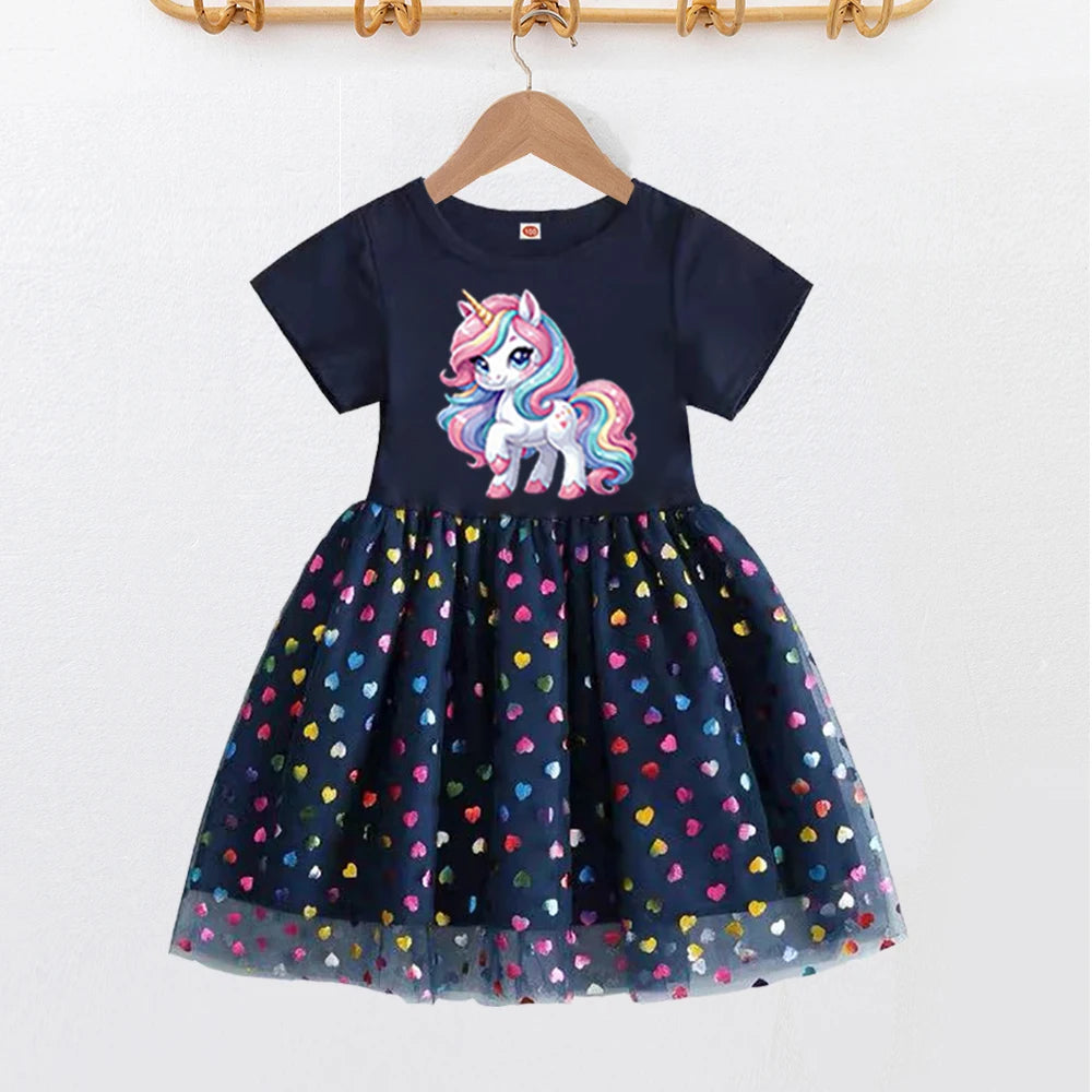 2026 Kids Clothes Summer Girls Dress Short sleeves Princess