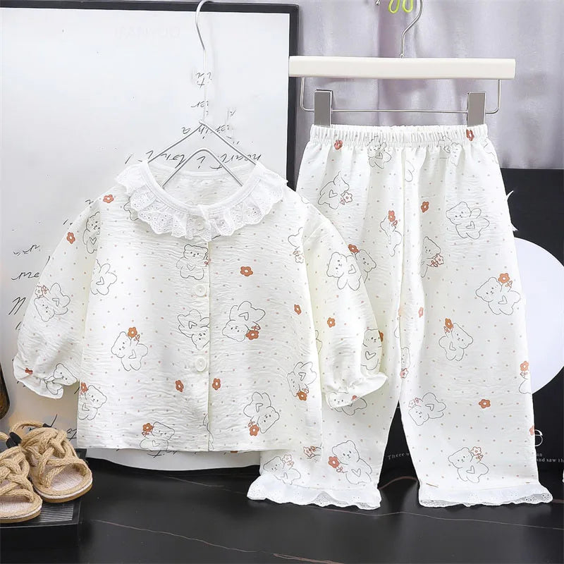 Floral Princess Pyjama Set | Girls Long Sleeve