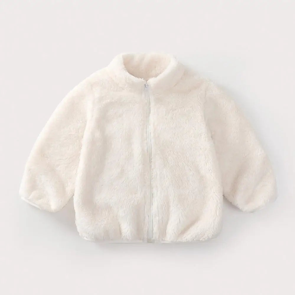 Cosy Plush Kids Coat – Autumn & Winter Warmth