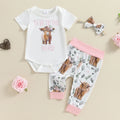 Citgeett Summer Infant Baby Girl Clothes Set Print Short Sle