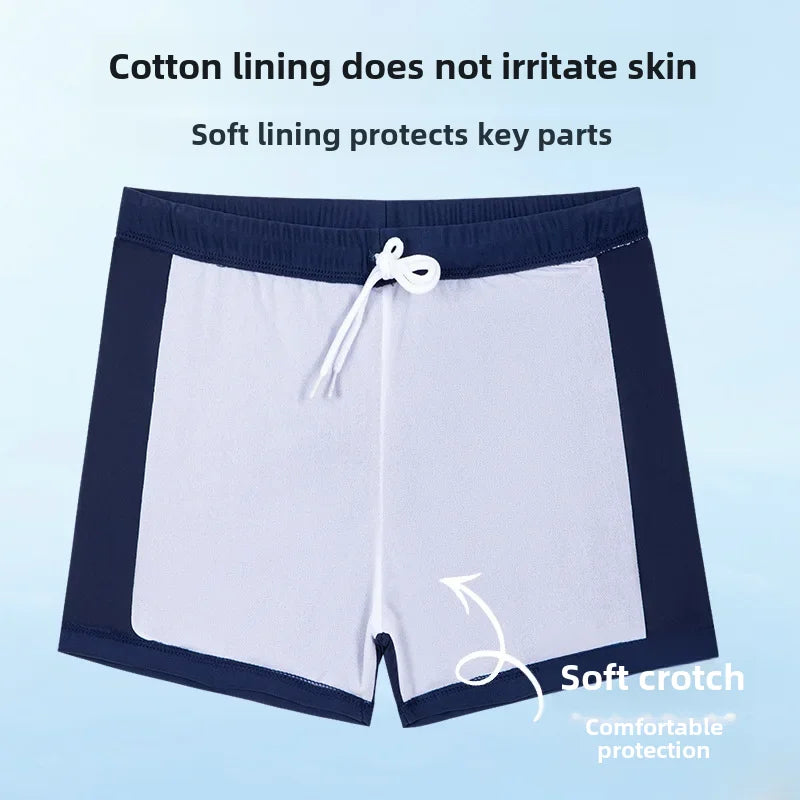 Professional Children's Swimming Trunks Unique Letter Print