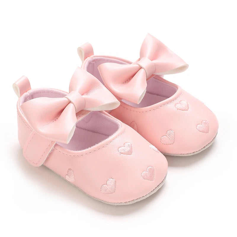 0-1Year Baby Shoes Infant Pre-Walker Shoes Girls Princess Bo
