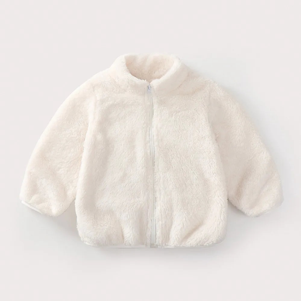 Cosy Plush Kids Coat – Autumn & Winter Warmth
