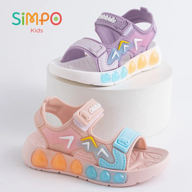 1 Pair of Children' Sandals Geometric Patterns Breathable We