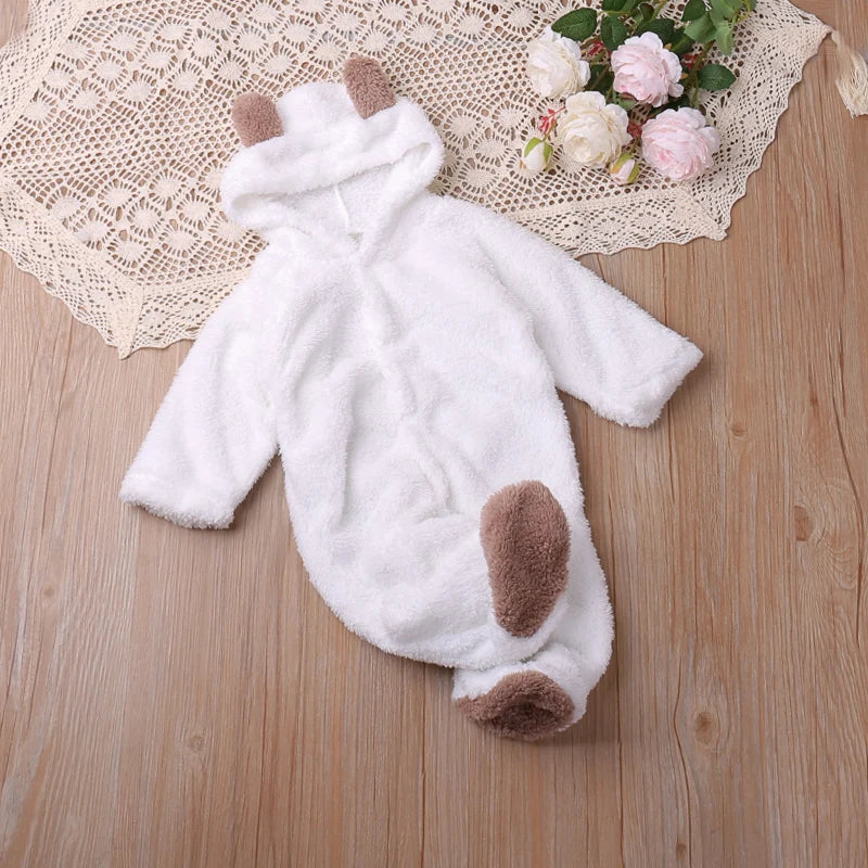 Cartoon Autumn Romper | Newborn–12 Months