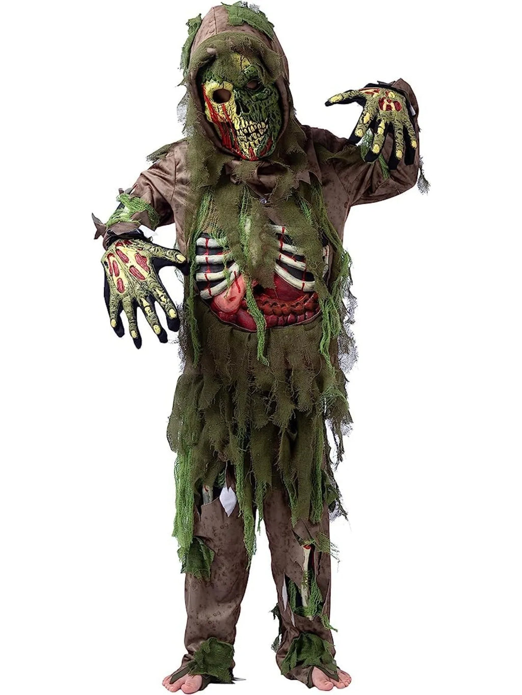 Deluxe Skeleton Zombie Costume