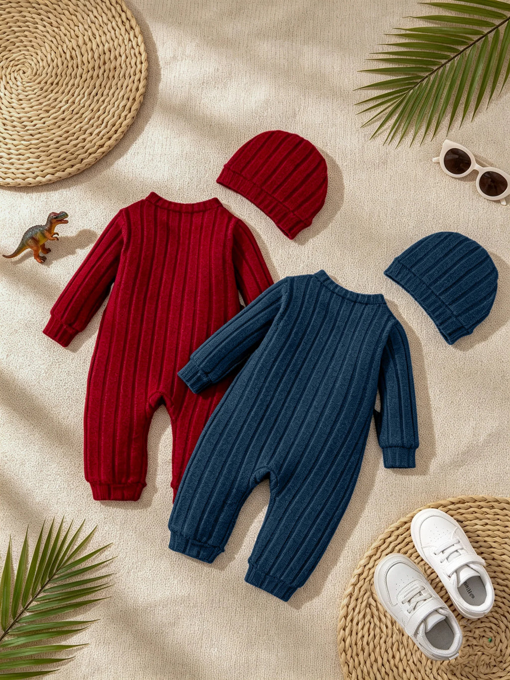 Red Bear Onesie & Hat Set – Baby 1-18 Months