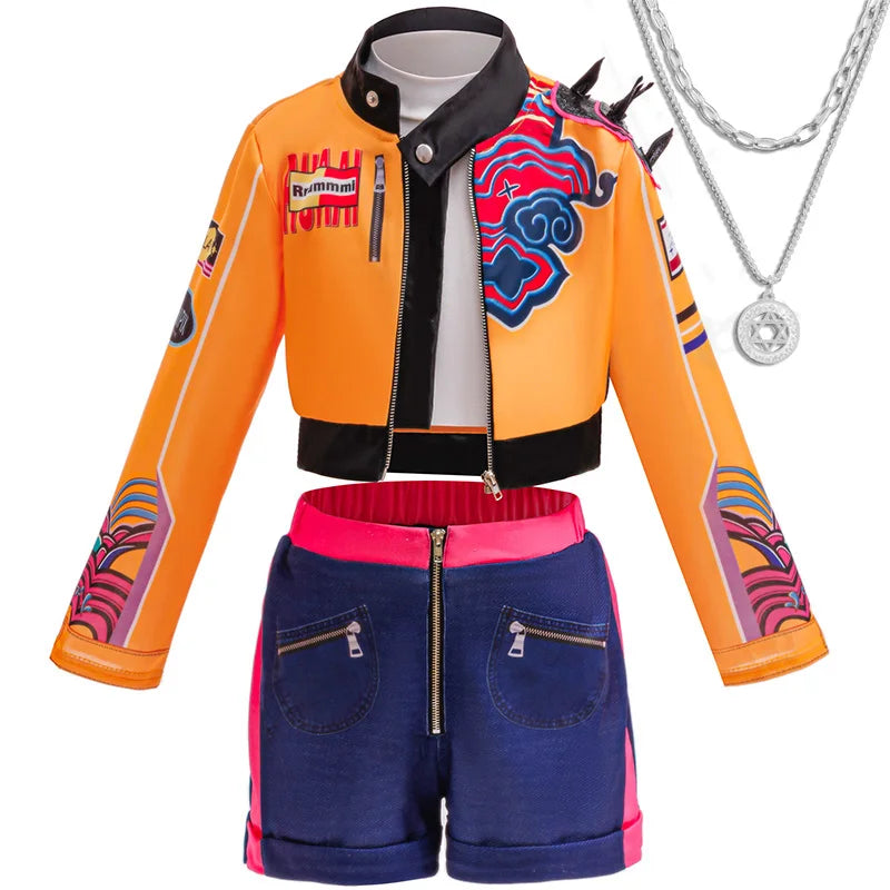 3PS Children's Girls Dance Performance Set Carnival Cosplay