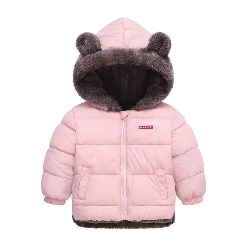 Kids Quilted Hooded Winter Coat | Warm Padded Jacket
