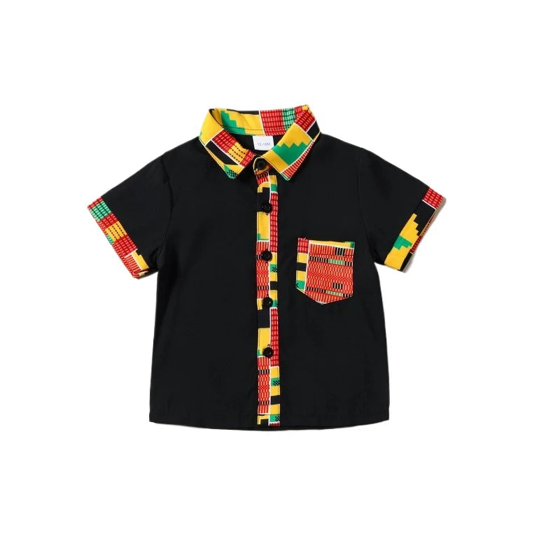 Kente Print Two-Piece Set for Kids