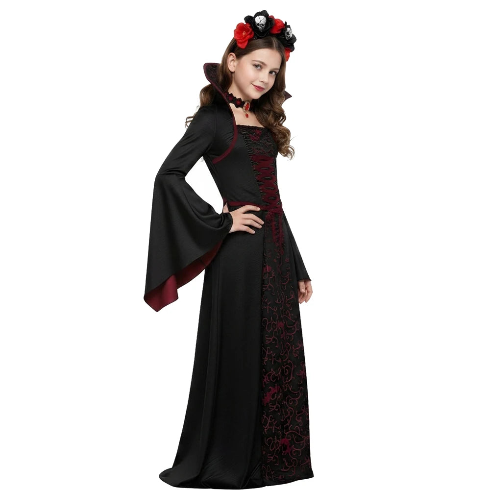 Gothic Ghost Bride Costume for Kids