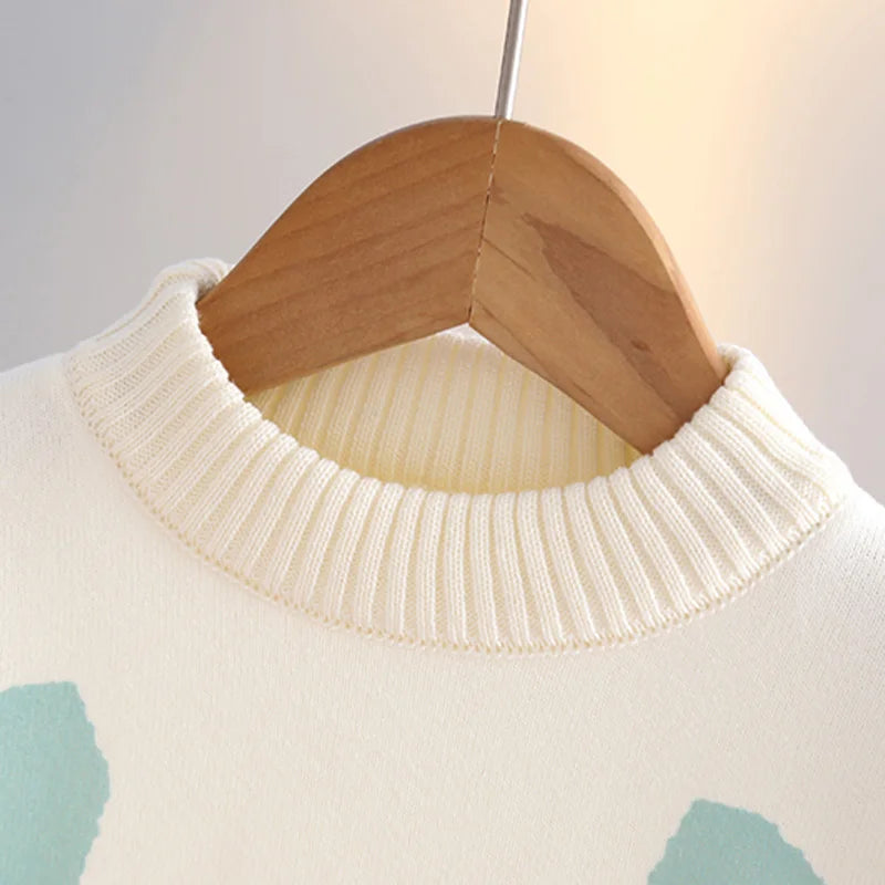 Girls' Sweater Thickened Autumn/Winter Fashionable Versatile