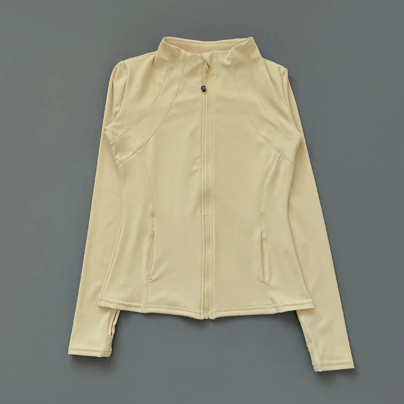 Yoga Clothes Windbreaker Sportswear Woman Running Long Sleev