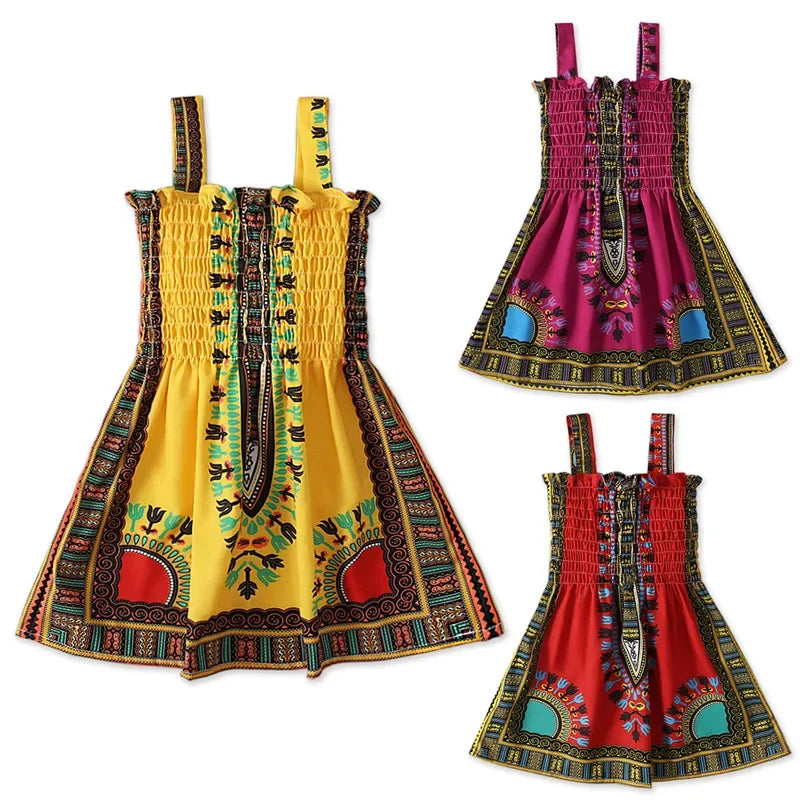 African Print Girls' Dress – Cultural Wear