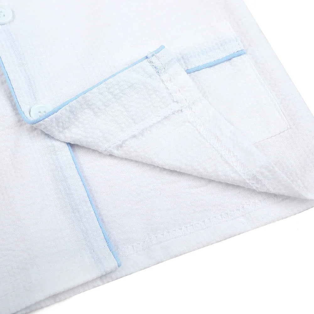 Ruffkids Summer Kids Pajamas Cotton Seersucker Sibling Match