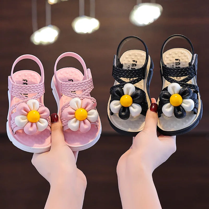 2026 Summer Children Slippers Flower Pattern Lithe Comfort S