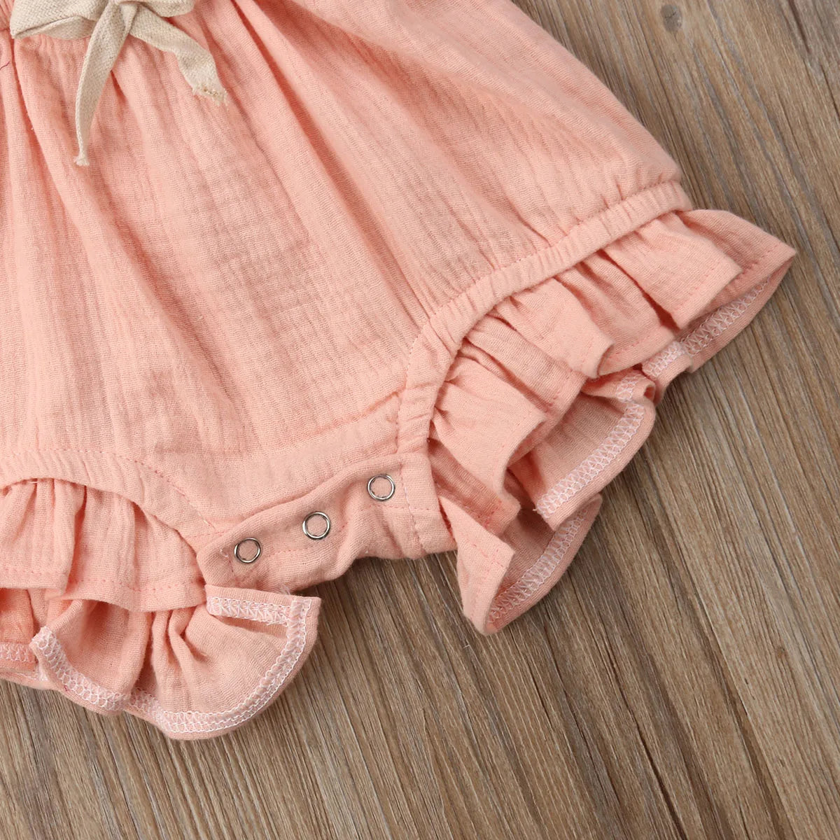 Citgeett sUMMER Newborn Baby Girls Ruffle Solid Color Bodysu