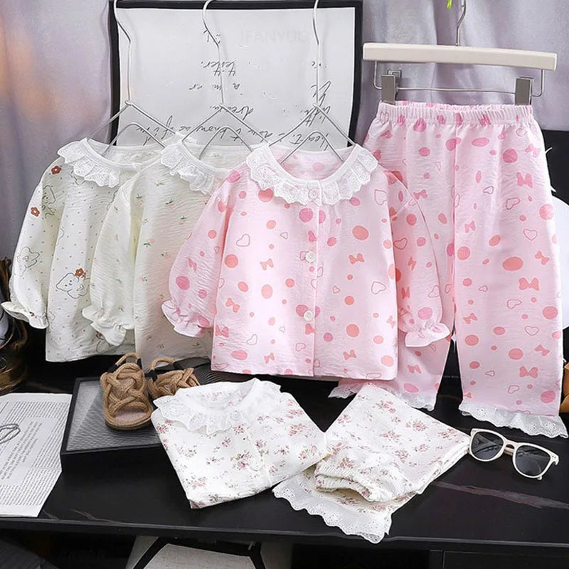 Floral Princess Pyjama Set | Girls Long Sleeve