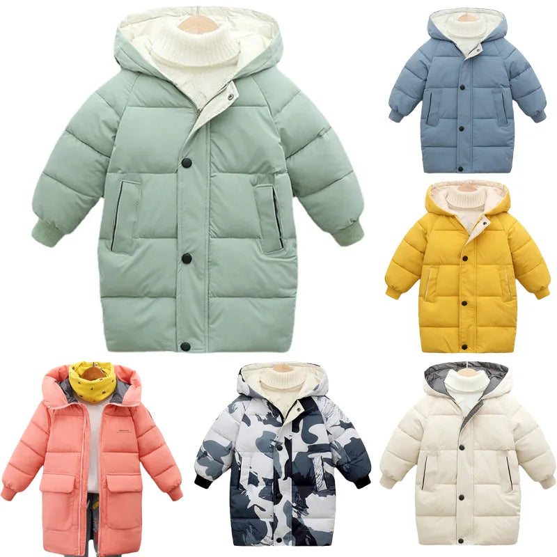 Quilted Parka Coat for Kids | Warm Winter Jacket