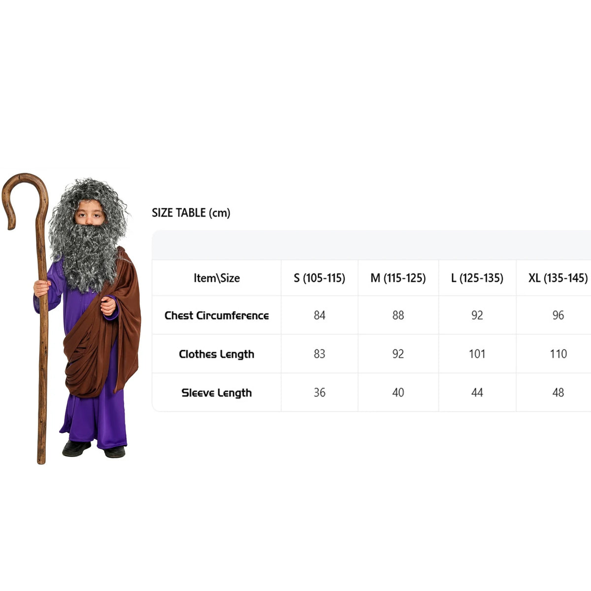 Shepherd King Fancy Dress Robe & Crown Set