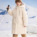 Kids Winter Down Jacket For Boy Girl Hooded Waterproof Thick