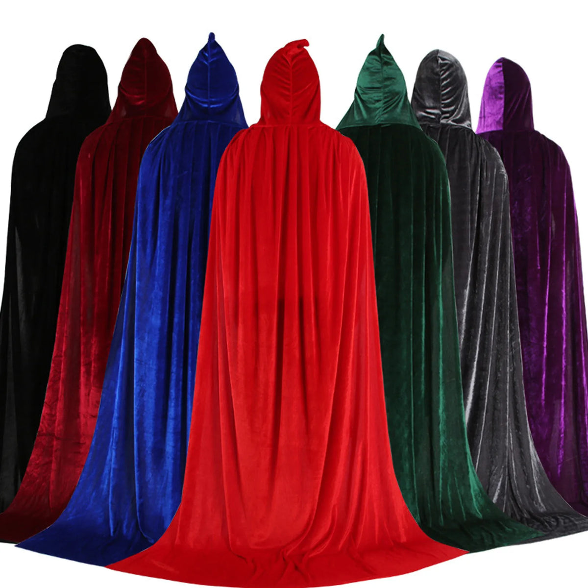 Velvet Hooded Cape – Kids' Medieval Costume