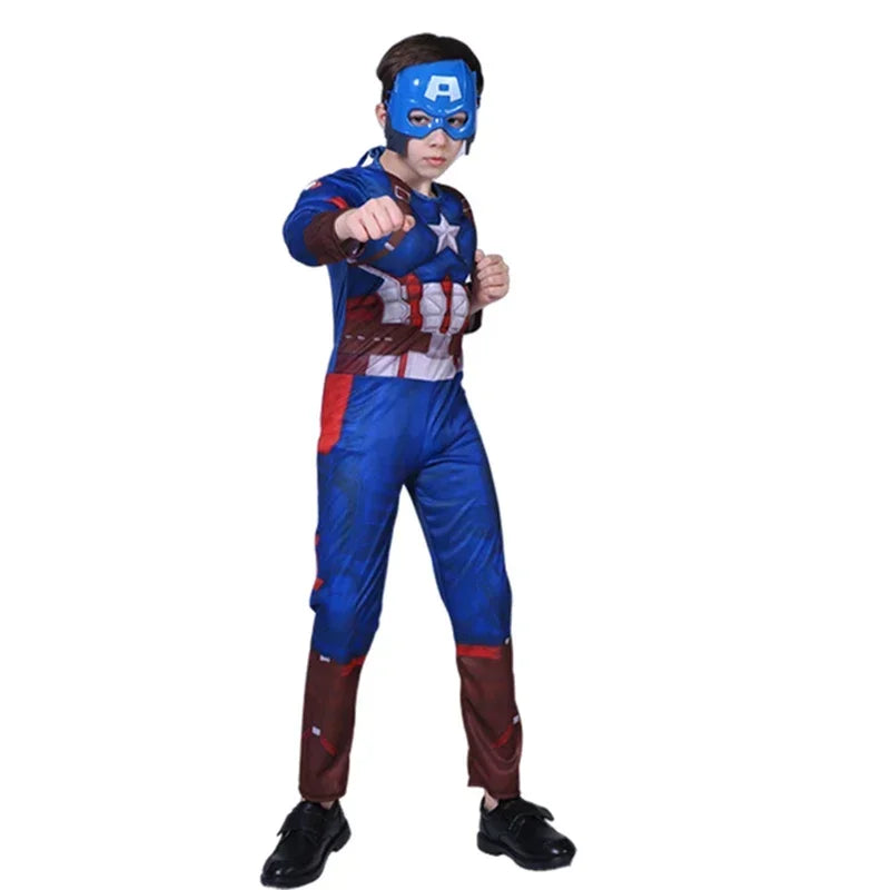 Captain America Muscle Costume Superhero Captain America Mus