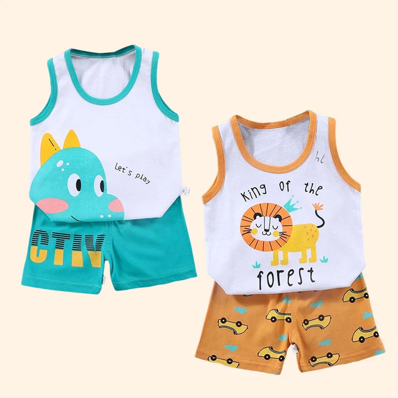 Boys Summer Vest & Shorts Set