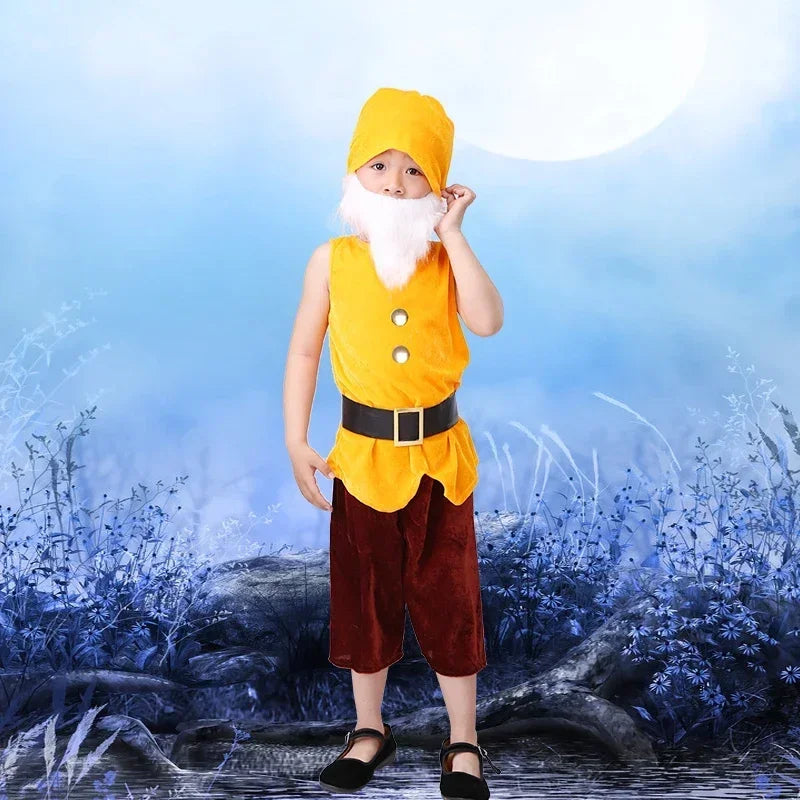 Children Snow White Seven Dwarfs Costume Children Christmas