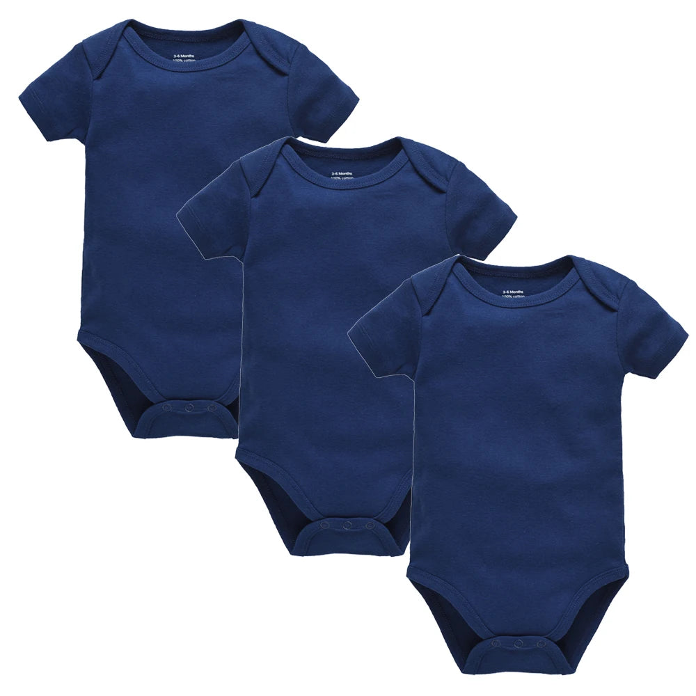 White Cotton Baby Romper – Newborn to 18 Months