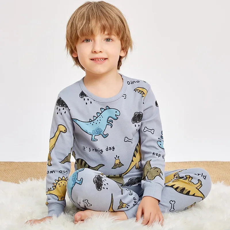 Dinosaur Cotton Pyjamas for Kids 2-14 Years