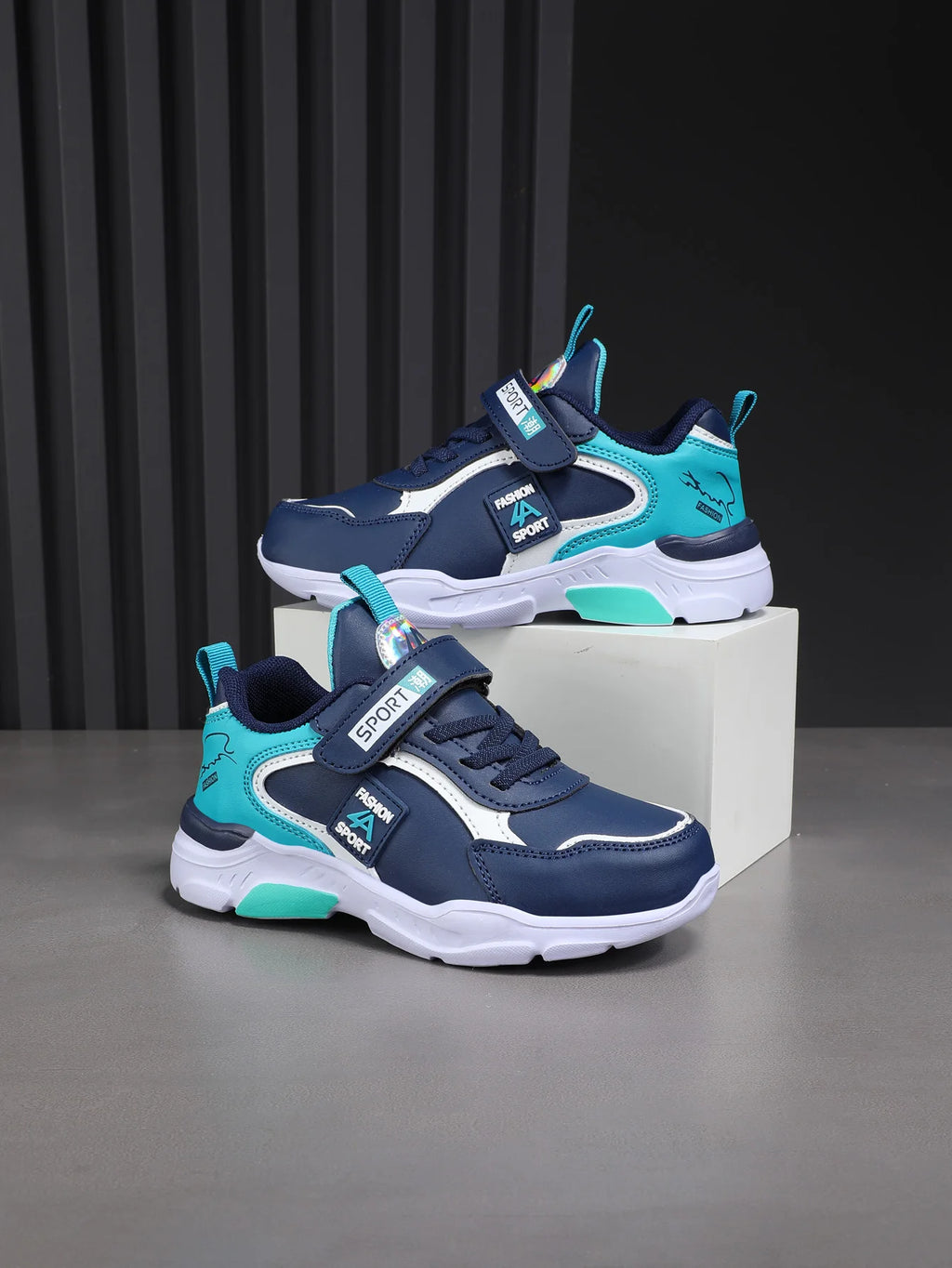 Boys' Leather Sports Shoes – Autumn/Winter
