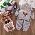 New Winter Baby Girls Boys Homewear Sets Autumn Fashion Flan