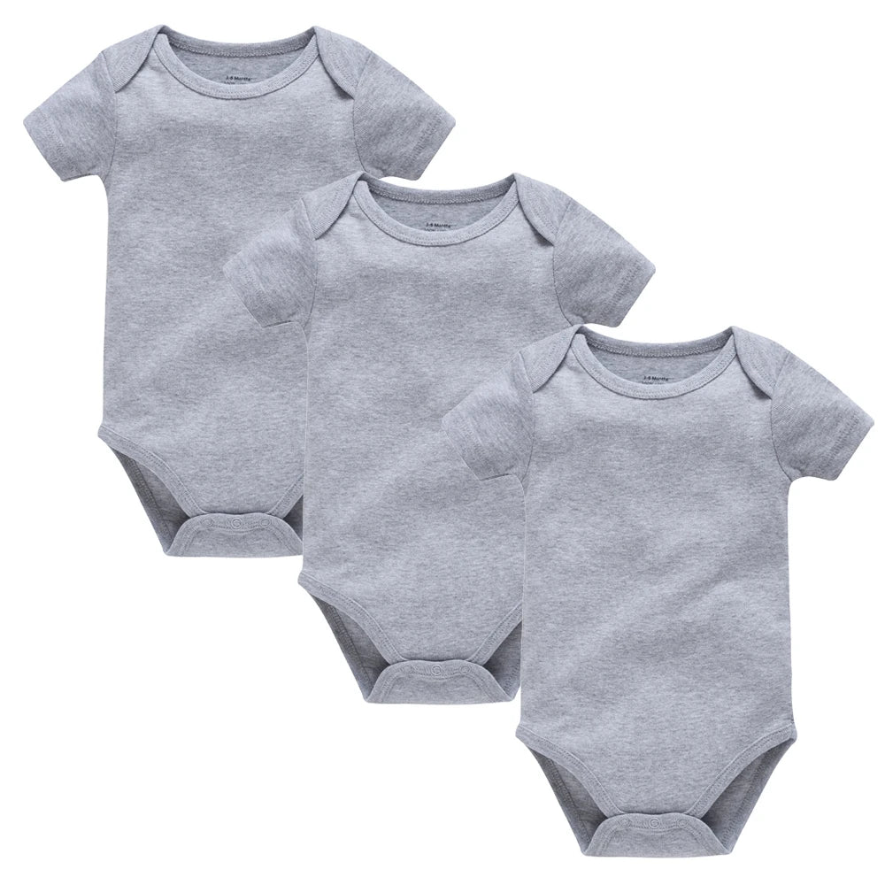 White Cotton Baby Romper – Newborn to 18 Months