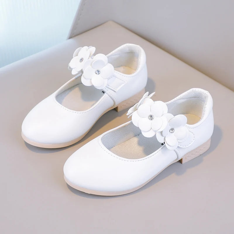 Autumn Girl's Mary Janes Appliques Low Heel Beautiful Kids P