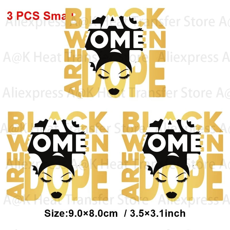 Juneteenth Iron-On Patches – Cultural Pride Set