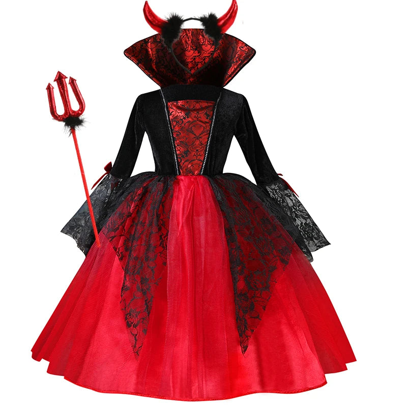 Vampire Dress Costume | Girls Halloween Fancy Dress