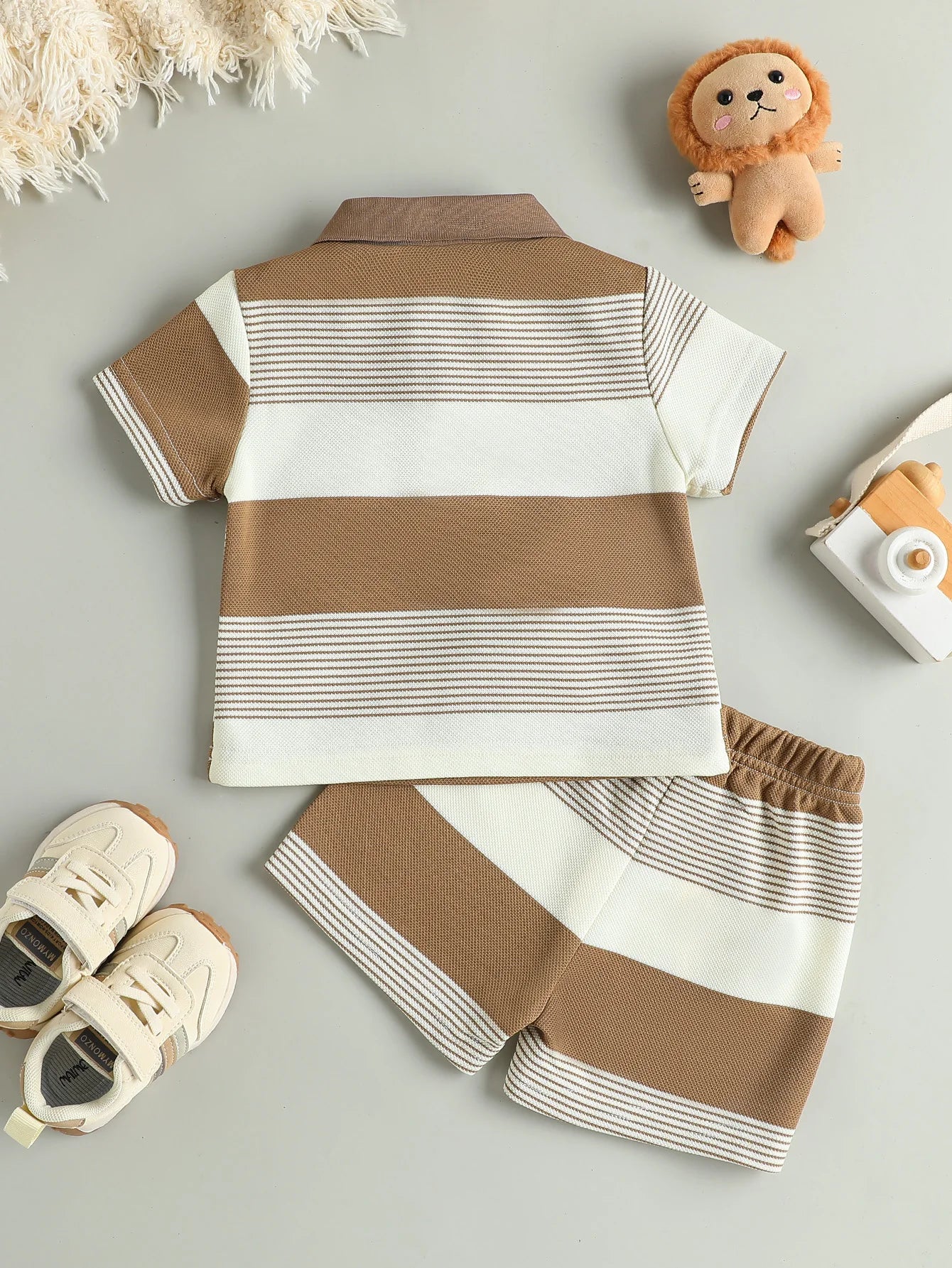 Children’s Summer New Arrival Boys’ Regular Striped Teddy Be
