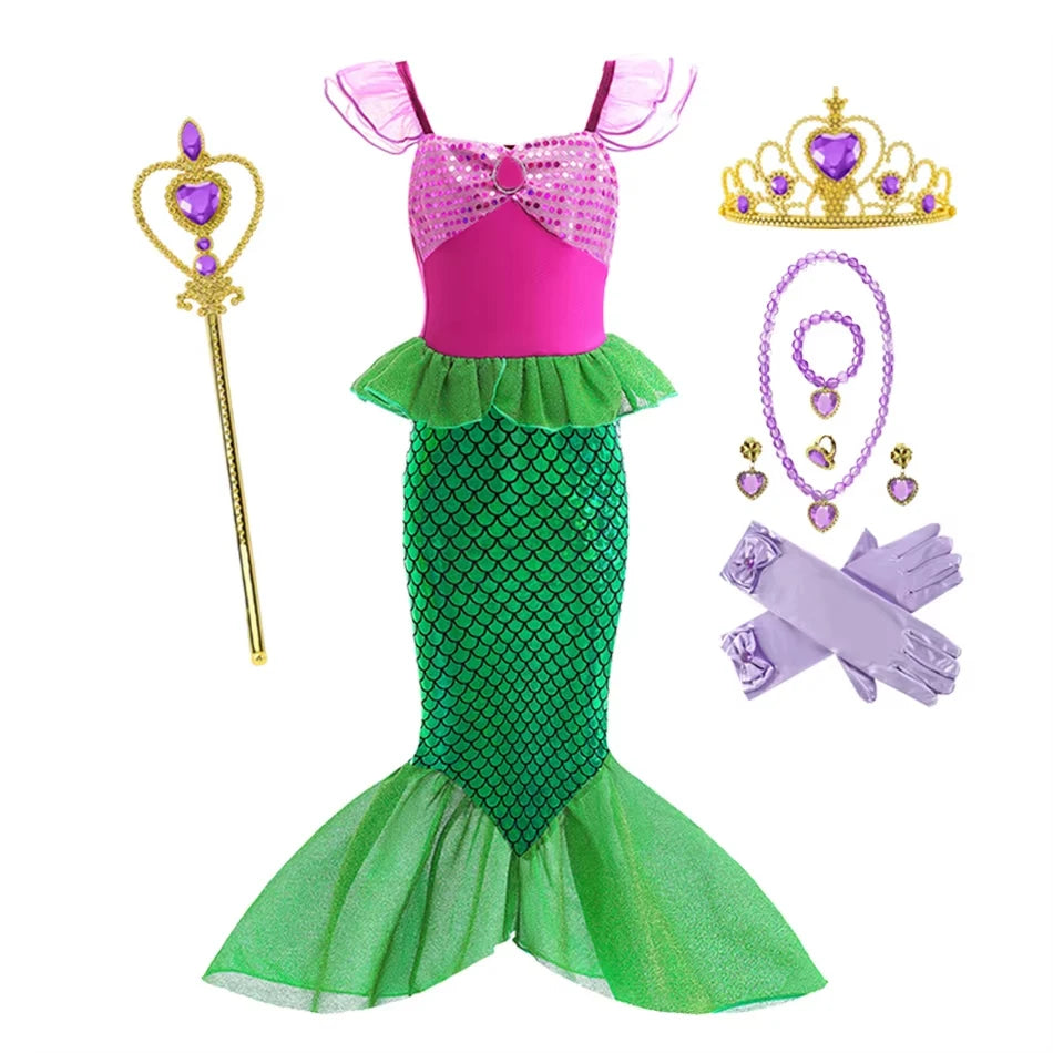 Princess Dress-Up Costume for Girls, Ages 2–10