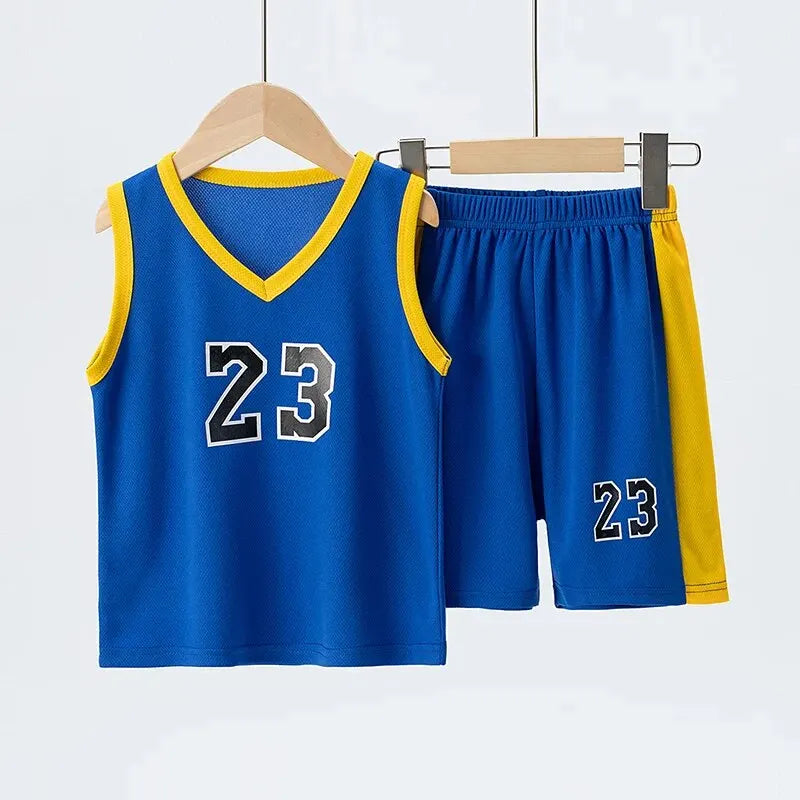 Kids Summer Sports Set – Quick-Dry Tee & Shorts