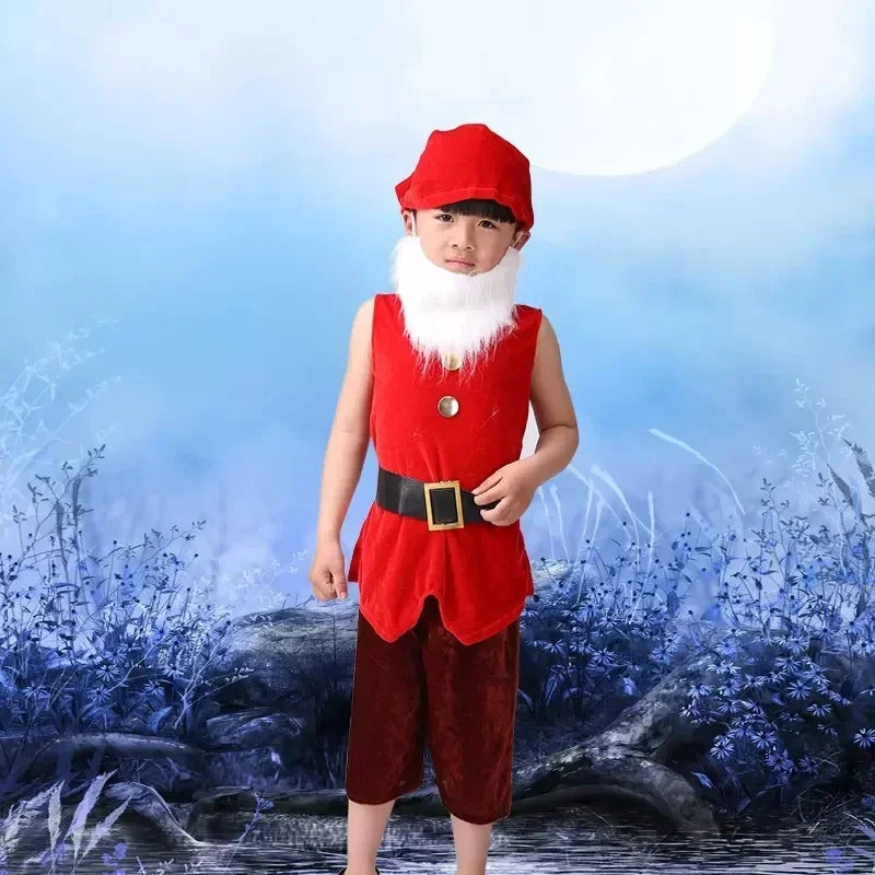 Children Snow White Seven Dwarfs Costume Children Christmas
