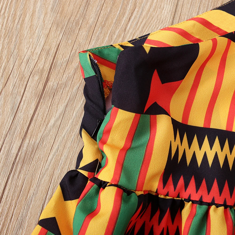 African Bohemian Girls' Dress | Traditional Wear