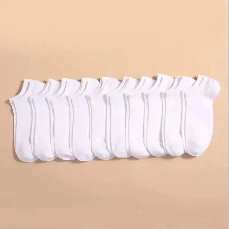 1/3/10Pairs Men's Ankle Socks Soft Breathable Stretchy Solid