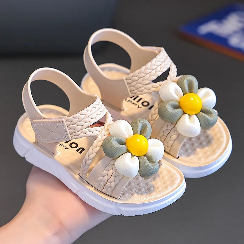 2026 Summer Children Slippers Flower Pattern Lithe Comfort S