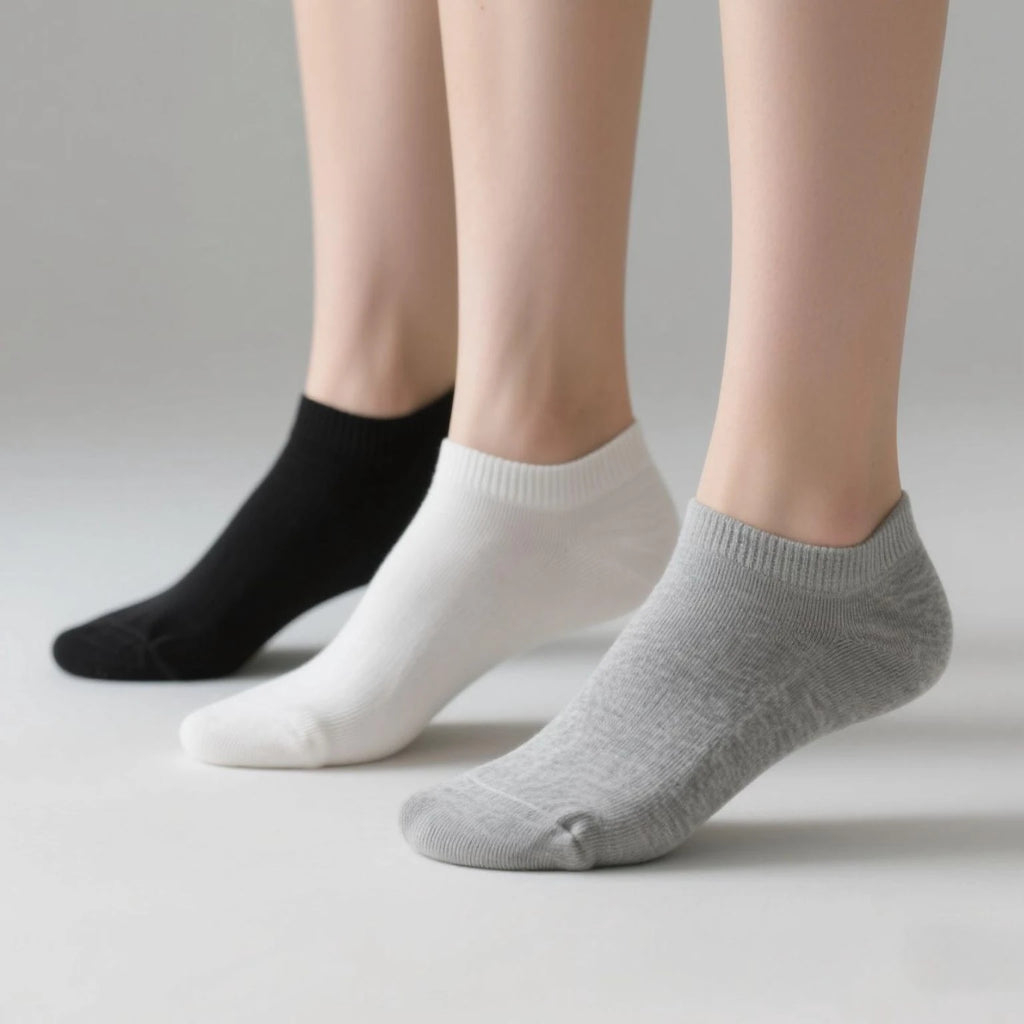 1/3/10Pairs Men's Ankle Socks Soft Breathable Stretchy Solid