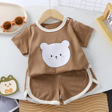 Load image into Gallery viewer, Summer cotton cartoon casual childrens set Baby Clothes girl