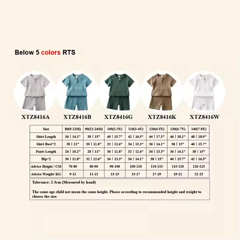 Cotton Linen T-Shirt & Shorts Set