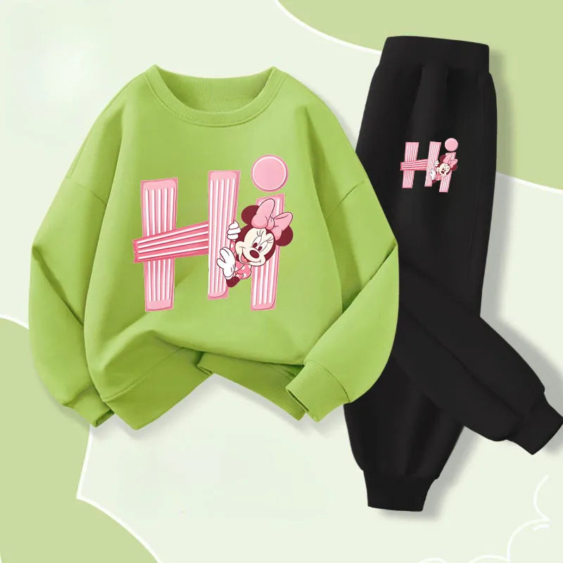 2026 Children's Long Sleeve Pullover Sets Spring Prinyted Gi